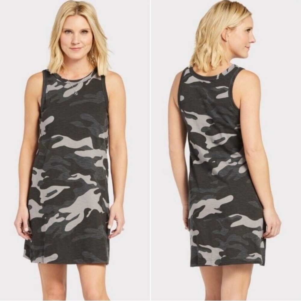 Evereve Peyton Jensen camouflage tank sleeveless dress